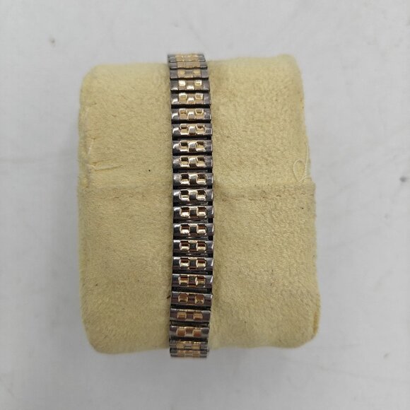 VTG Seiko SQ Watch Women 25mm White Dial Two Tone Daydate Round 8523-0059 NewBat - Picture 4 of 16